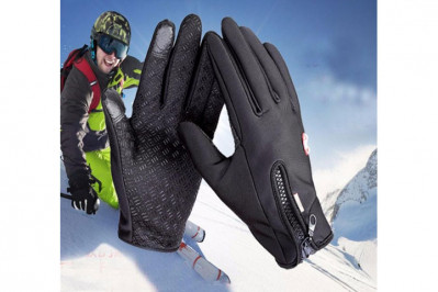 Vind- og vandtætte handsker med touchfunktion og antiskred