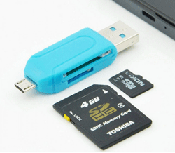 Usbmini usb sd kortlaeser bannewr