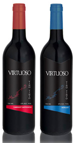 12 flasker Virtuoso Merlot og Cabernet Sauvignon banner